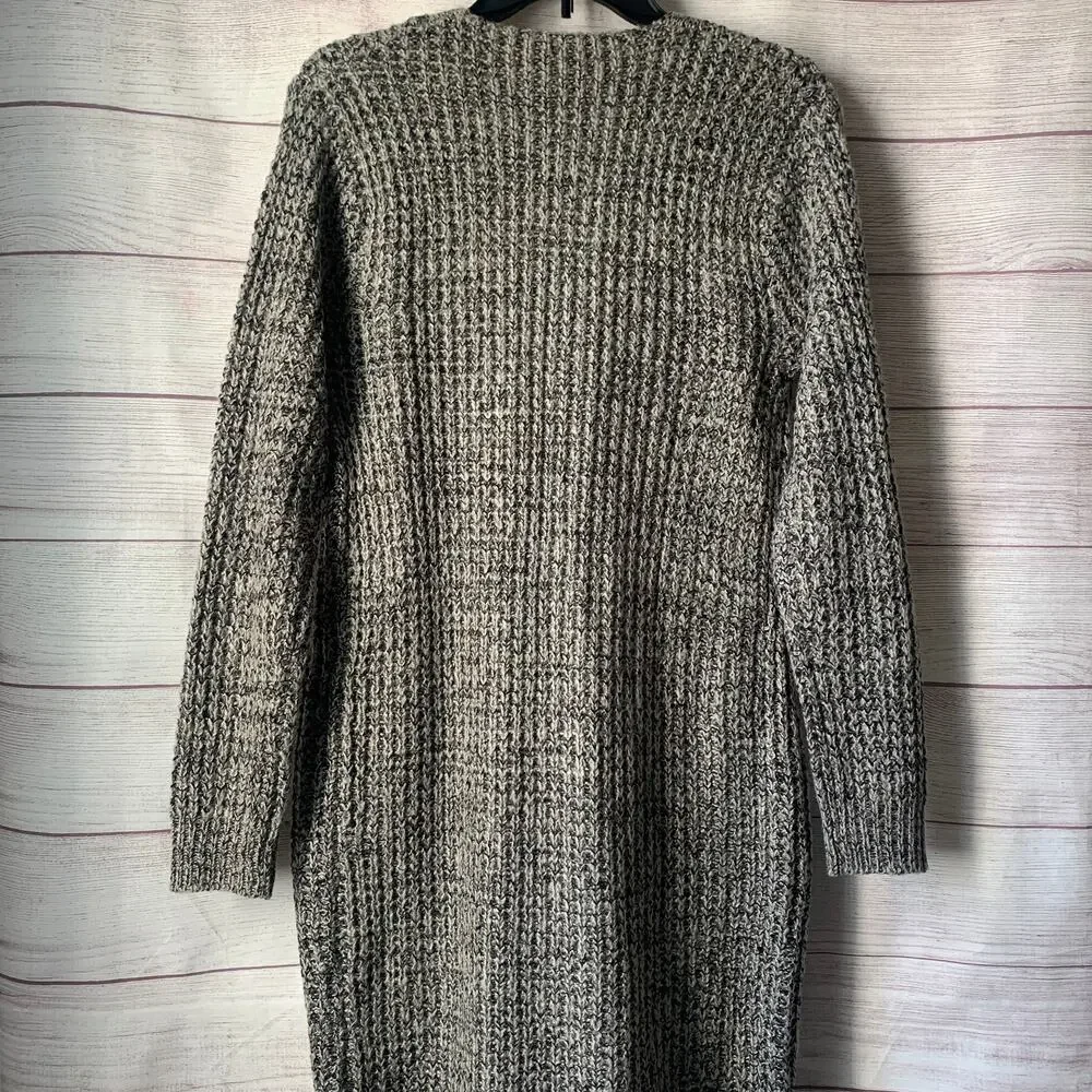 Ashley by 26 International Long Knit Sweater Open Front Pockets Size Medium